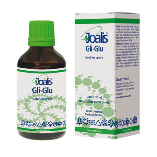Gli-glu 50ml Přírodní kapky se směsí rostlinných macerátů. Joalis doplněk stravy