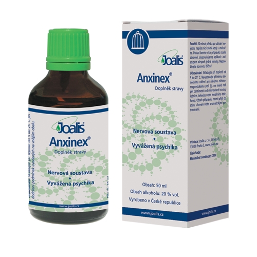Anxinex® 50ml kapičky mohou vylepšit nervovou soustavy a psychiku.  Joalis základní