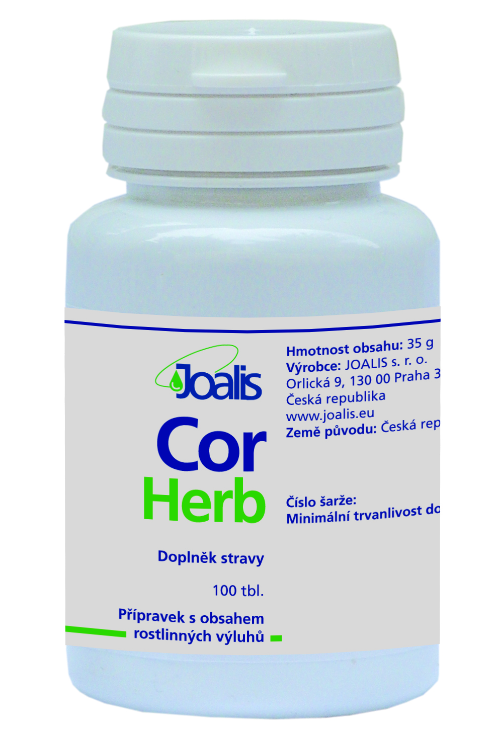CorHerb 50ml Přírodní tablety se směsí rostlinných výluhů.  Joalis doplněk stravy