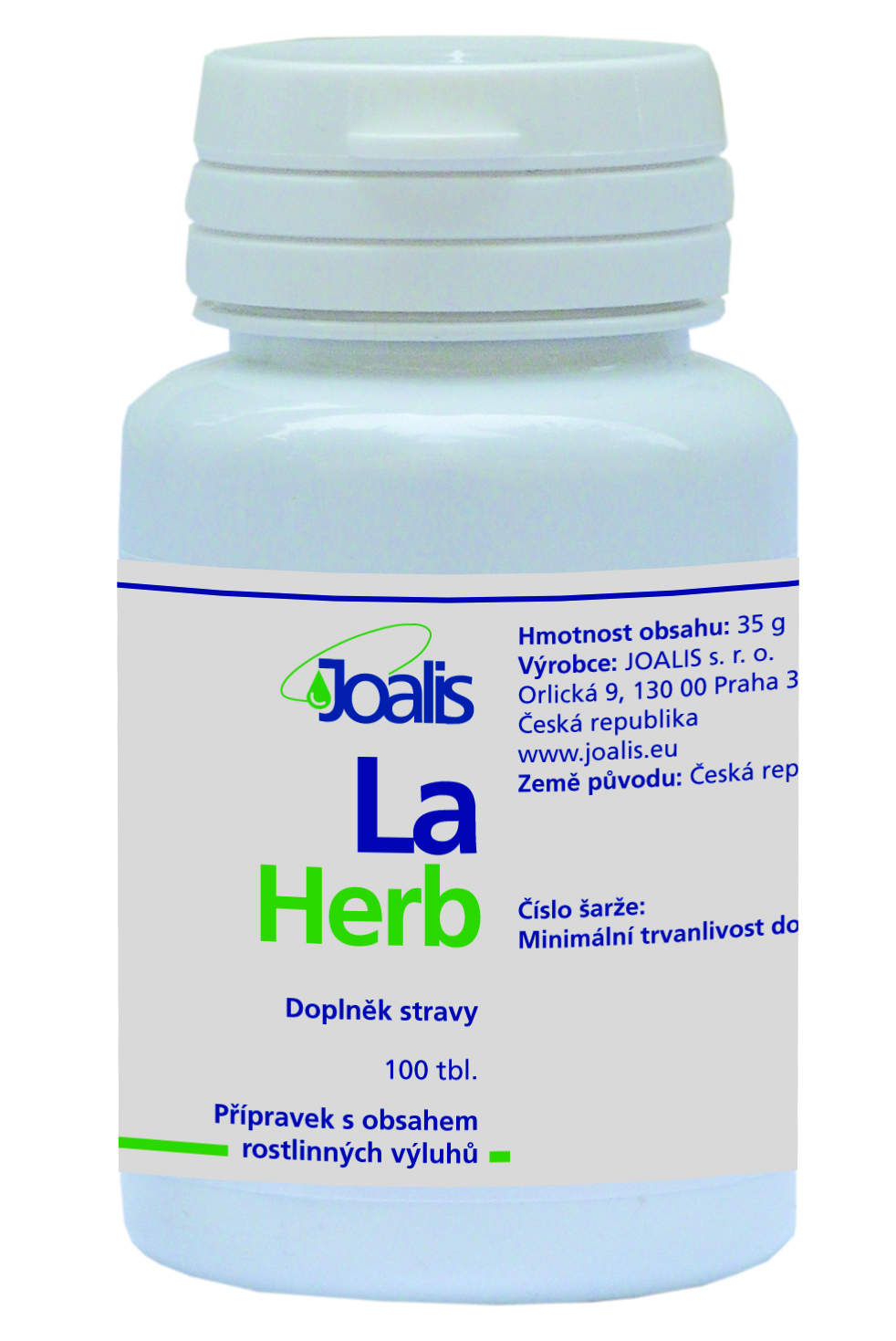 LaHerb 50ml Přírodní tablety se směsí rostlinných výluhů.  Joalis doplněk stravy