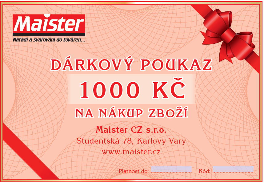 Kupon MAISTER 1000Kč