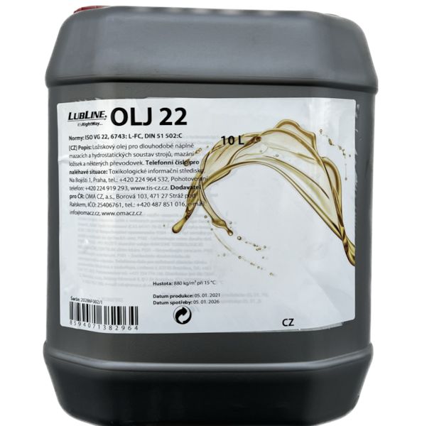 LUBLINE OLJ 22   10l - ložiskový olej